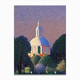 Pomona, City Us  Pointillism Canvas Print