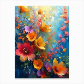 Flowers In The Sky Canvas Print