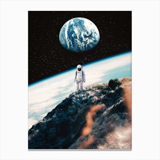 Lonely Astronaut Canvas Print