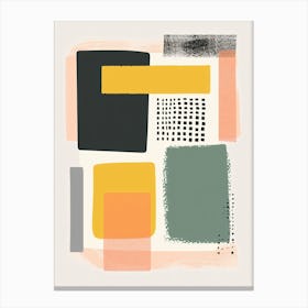Abstract Minimalistic Geometric Contemporary Boho 9 Canvas Print