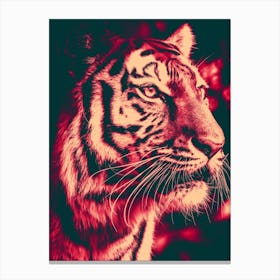 Tiger Retro Canvas Print