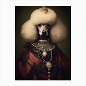 Poodle Baroque 1 Canvas Print