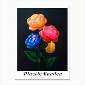 Bright Inflatable Flowers Poster Camellia 3 Canvas Print