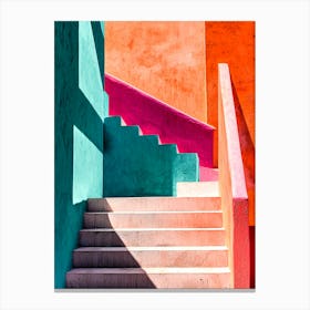 Colorful Stairs Canvas Print