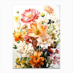 Wild Bloom Symphony Canvas Print