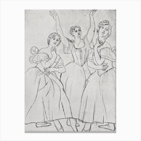 Three Dancers, Pablo Picasso Canvas Print