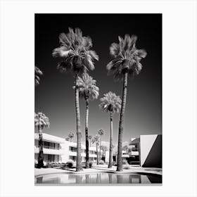 Palm Springs, Black And White Analogue Photograph 3 Canvas Print