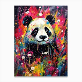 Panda Art In Expressionism Style 1 Canvas Print