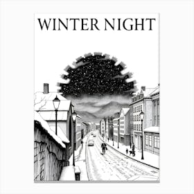 Winter Night Canvas Print