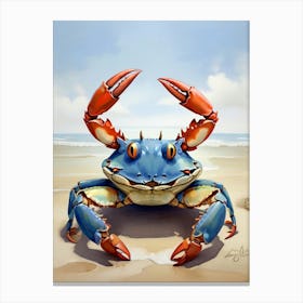 Blue Crab Canvas Print