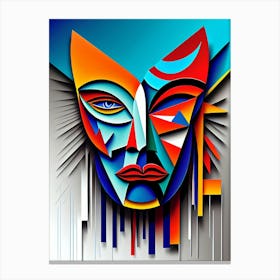 Abstract Face 1 Canvas Print