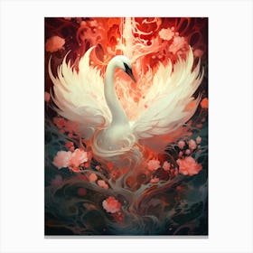 Swan Art Canvas Print