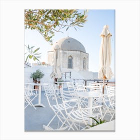 Olive Tree Courtyard Canvas Print