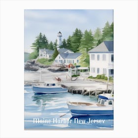 Maine Harbor Canvas Print