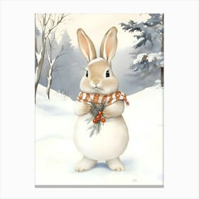 Winter Bunny 1 Canvas Print