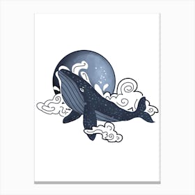 Celestial Whale Canvas Print
