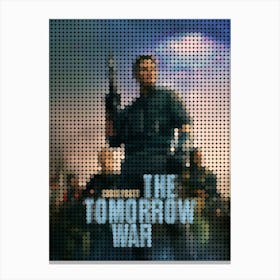 The Tomorrow War Poster In A Pixel Dots Art Style Canvas Print