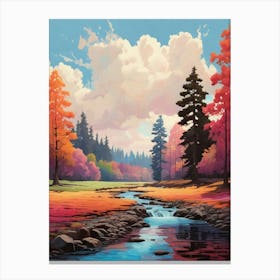 Autumn River 1 Canvas Print