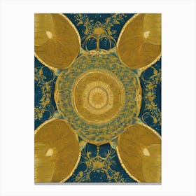 Gold And Blue Canvas Print
