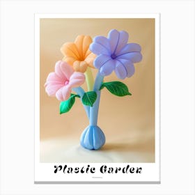 Dreamy Inflatable Flowers Poster Periwinkle 3 Canvas Print