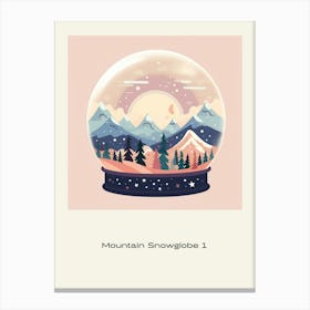 Mountain Snowglobe 1 Poster Canvas Print