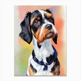 Cesky Terrier 3 Watercolour dog Canvas Print