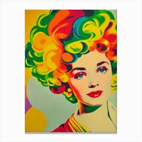 Lillian Gish Colourful Pop Movies Art Movies Canvas Print