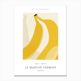 Bananas Le Marche Fermier Poster 3 Canvas Print