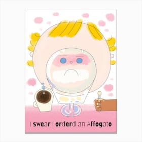 Disappeared my ice cream Canvas Print