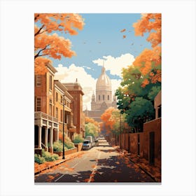 Pretoria In Autumn Fall Travel Art 2 Canvas Print