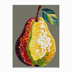 Mosaic Pear 1 Canvas Print