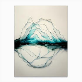 Acrylic Line Sea Art Canvas Print