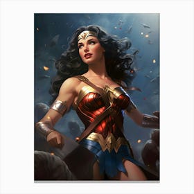Wonder Woman Painting Canvas Print