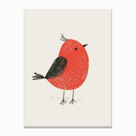 Red Bird 1 Canvas Print