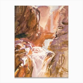 Canyon Waterfall Canvas Print