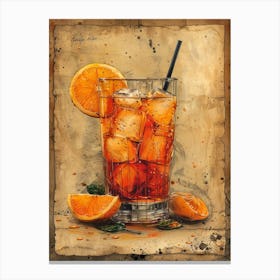 Orange Iced Tea 21 Canvas Print