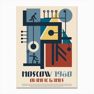 1980 Olympics Moscow Canvas Print