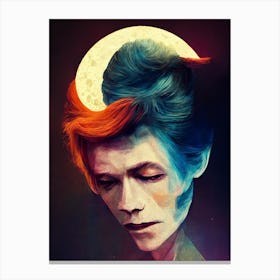 Moonage Daydream Bowie Portrait 2 Canvas Print
