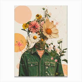 Flowers On The Head Canvas Print