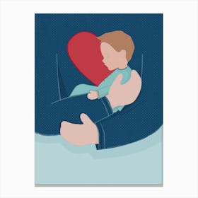 Heart Beat Boy Canvas Print