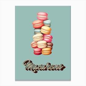 Macaroon Art Print 1 Canvas Print