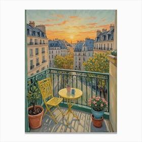 Paris Balcony Canvas Print