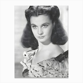 Vivien Leigh In A Pose As Scarlett O Hara For The 1939 Movie Gone With The Wind Canvas Print