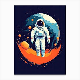Journey into Infinity: Astronaut's Flight Canvas Print