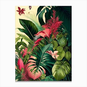Tropical Paradise 8 Botanicals Canvas Print