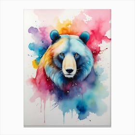 Colorful Bear Canvas Print Canvas Print