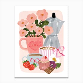 Valentines Still Life Canvas Print