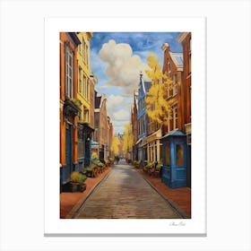Amsterdam. Holland. beauty City . Colorful buildings. Simplicity of life. Stone paved roads.20 Canvas Print