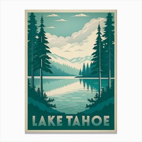 Stunning Lake Tahoe Poster Canvas Print