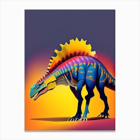 Aucasaurus 1 Primary Colours Dinosaur Canvas Print